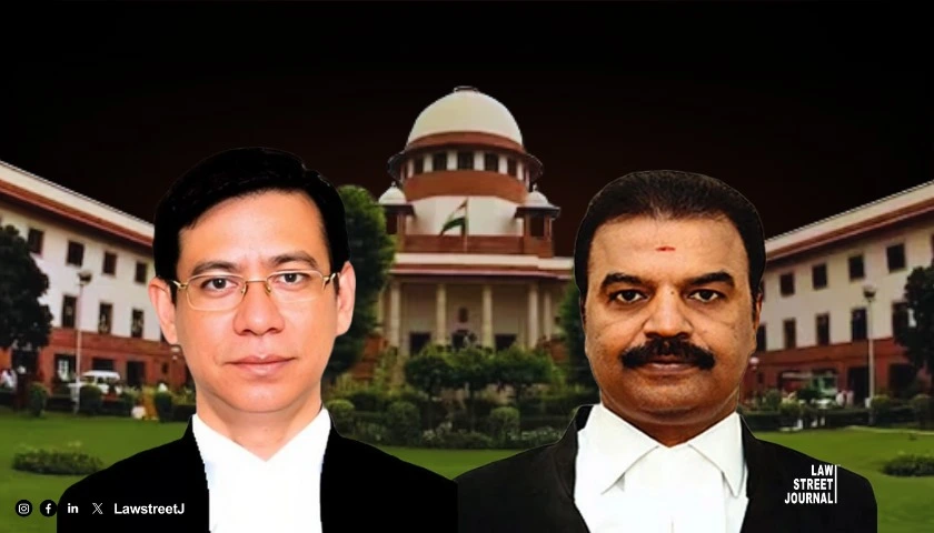 Centre notifies appointments Justice N Kotiswar Singh Justice Mahadevan as SC judges