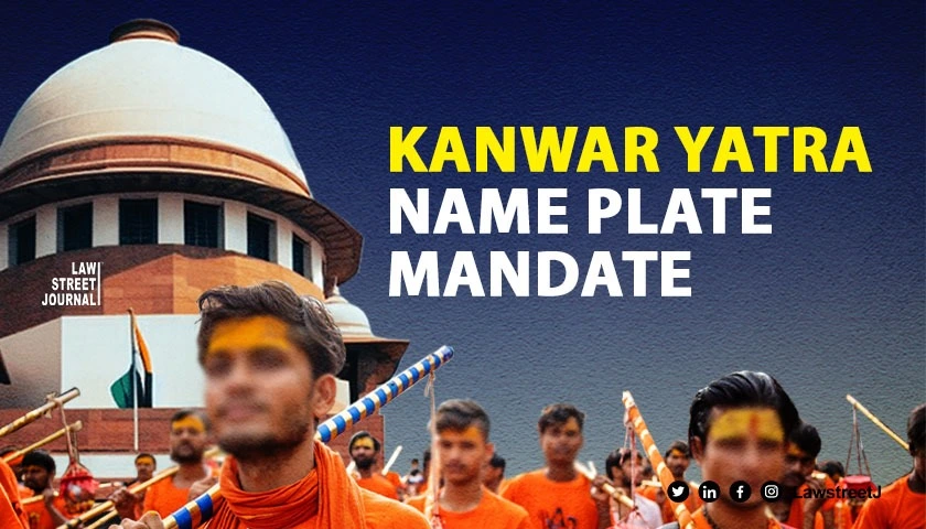 Directive to display food sellers name during Kanwar Yatra to ensure informed choice UP govt tells SC