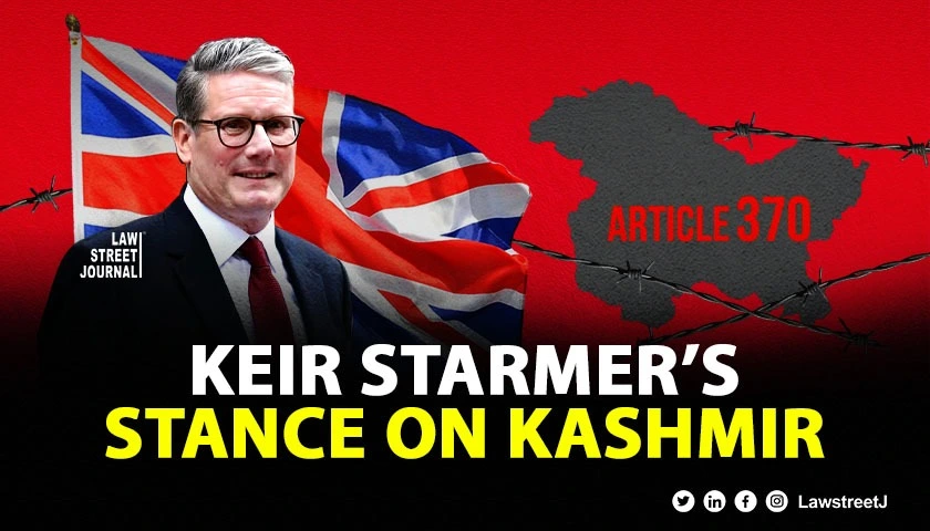 What is Keir Starmers stance on Kashmir issue