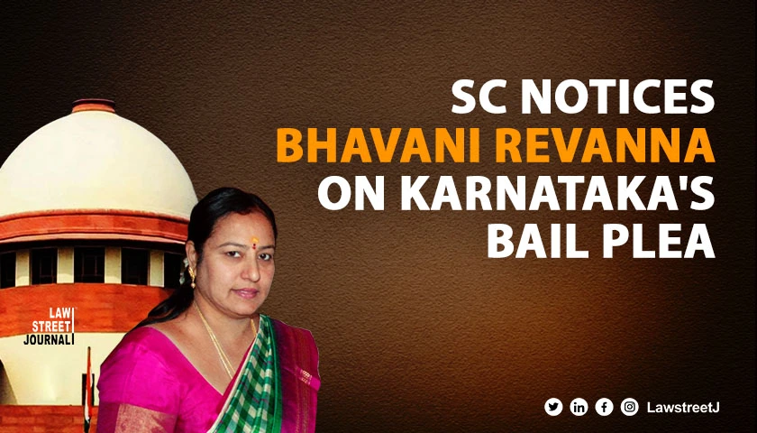 SC notice to Bhavani Revanna on Ktka govts plea against bail