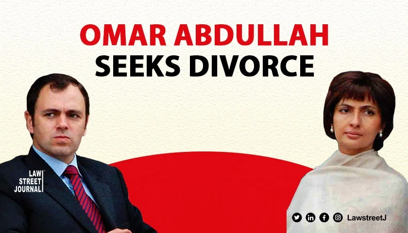 Omar Abdullah seeks divorce from wife in SC