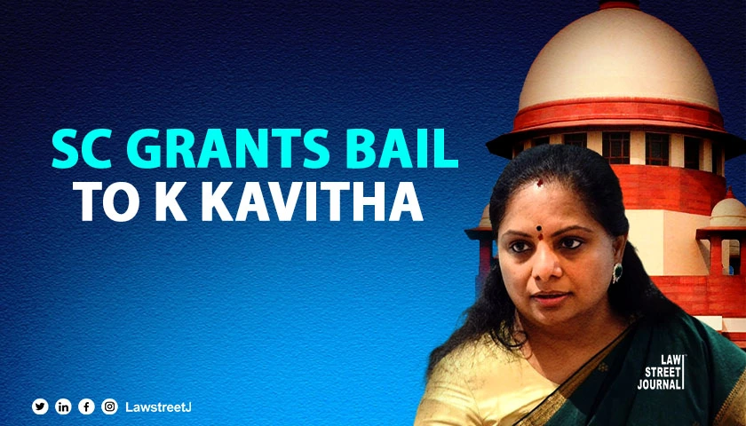 Delhi liquor policy scam SC grants bail to BRS leader MLC K Kavitha