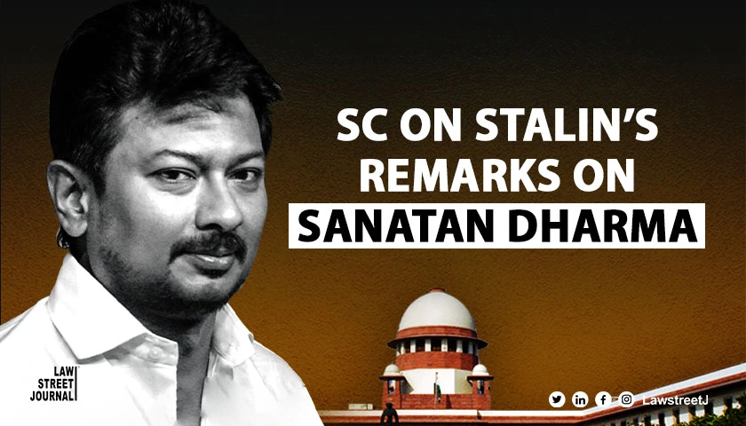 Cases against Udhayanidhi for remarks on Sanatan Dharma to go outside Tamil Nadu SC