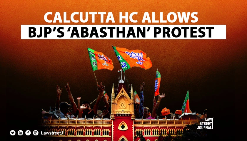 Kolkata Doctor Rape Murder Case Calcutta HC allows BJPs Abasthan Protest with conditions