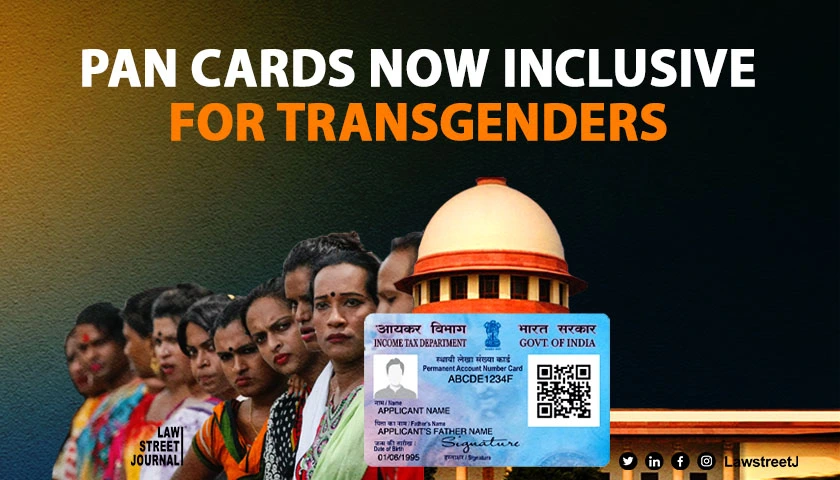 Identity certificate of transgenders valid document for PAN card application Centre tells SC