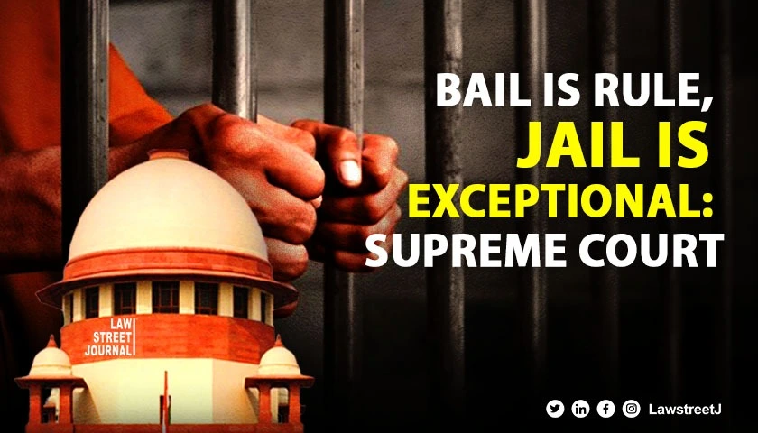 Bail is rule jail an exception can be applied in UAPA cases SC