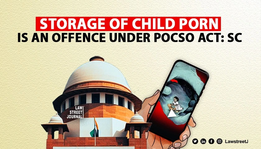 Storage or watching child porno is offence under POCSO Act SC