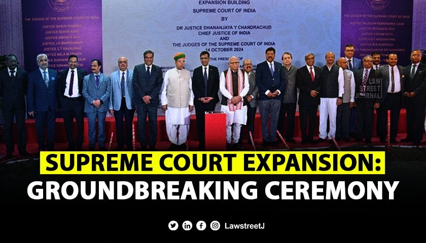 Supreme Court of India begins historic expansion project CJI Chandrachud leads Groundbreaking Ceremony