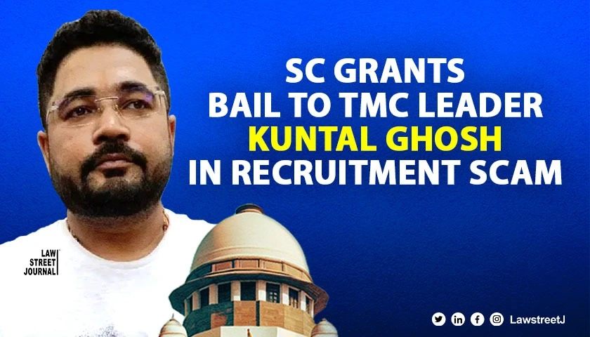 sc-grants-bail-to-suspended-tmc-youth-wing-leader-in-teachers-recruitment-scam-case