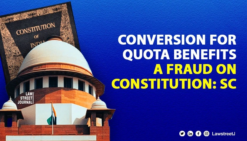 Conversion for Quota Benefits Without Genuine Belief a Constitutional Fraud Supreme Court