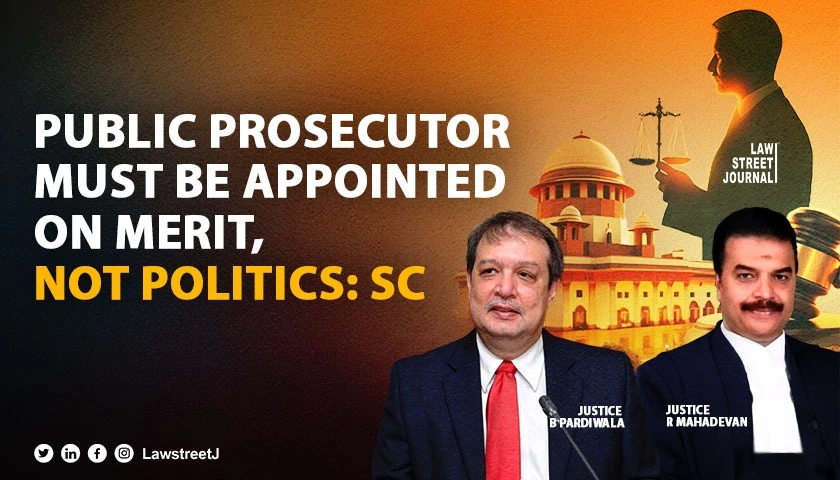 Public prosecutor not to be appointed on political considerations SC