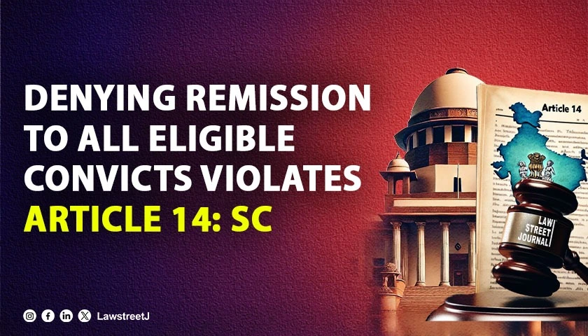 Failure to consider case of every eligible convict for remission to be violative of equality SC