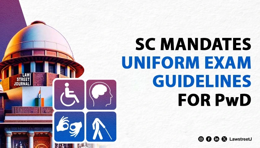 Urgent need for a uniform memorandum for examinations for PwD SC