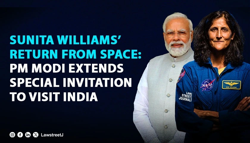 Sunita Williams return from Space PM Modi extends special invitation to visit India