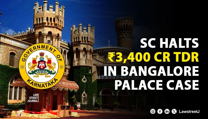 Bangalore Palace Ground SC orders keeping in abeyance previous order on insurance of TDR certificates