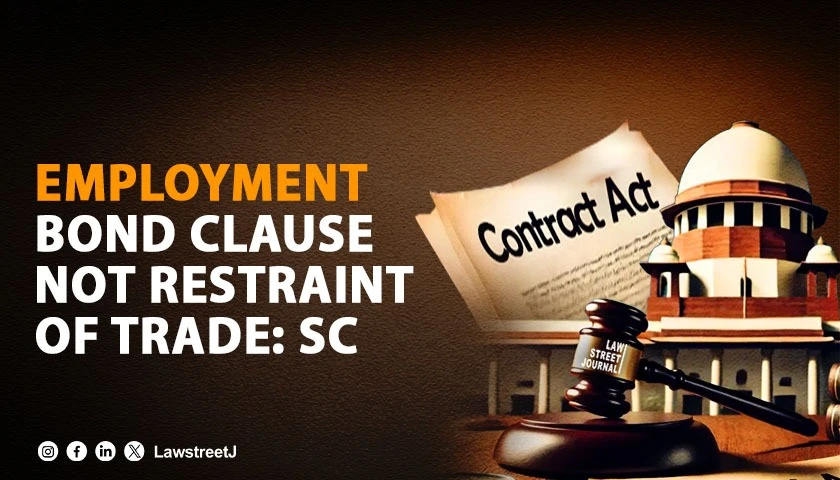 Employment Linked Restrictive Covenant Not Hit By Section 27 of Contract Act Supreme Court