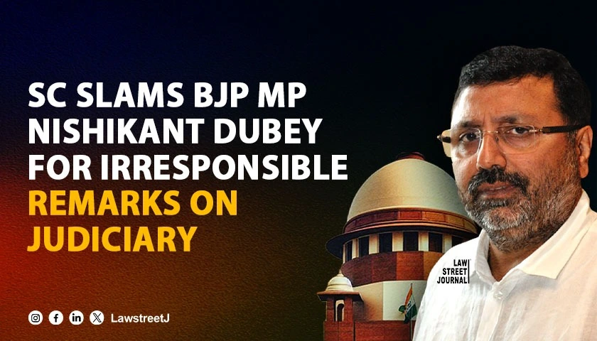 Highly irresponsible comments SC comes down heavily upon BJP MP