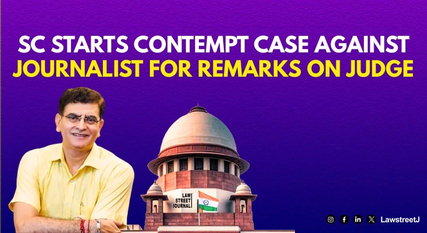 SC initiates suo motu contempt against digital journalist for remarks against judge