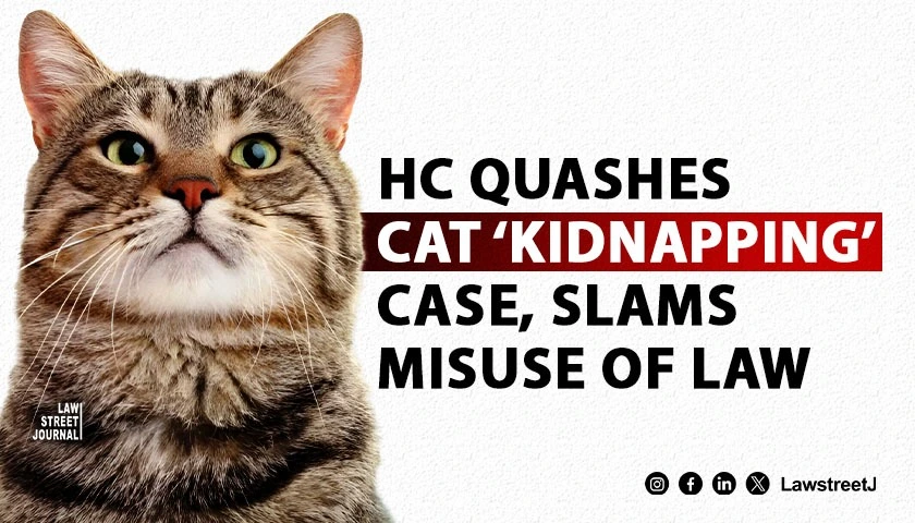 Karnataka HC Quashes Case Over Alleged Cat Kidnapping Slams Police for Wasting Resources