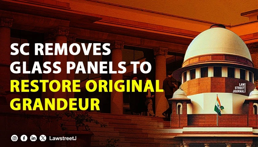 SC administration removes glass glazing to restore original grandeur