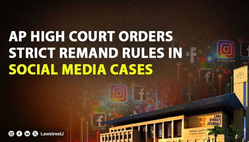 Andhra Pradesh HC Directs Strict Compliance With Arnesh Kumar Judgment In Social Media Cases