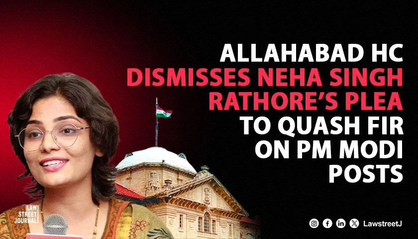 Allahabad HC Dismisses Singers Plea to Quash FIR Over Social Media Posts on PM Modi Bihar Polls and Communal Politics