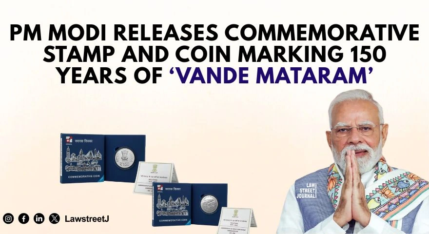 PM Modi Releases Commemorative Stamp and Coin Marking 150 Years of Vande Mataram