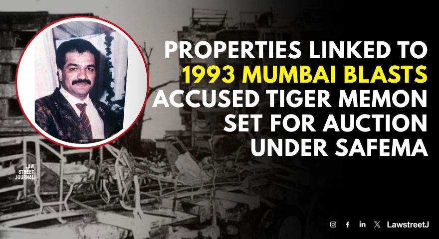 Properties Linked to 1993 Mumbai Blasts Accused Tiger Memon Set for Auction Under SAFEMA