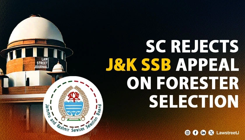 SC Rejects J and K SSB Appeal Says Selection Rules Cannot Change After Interviews