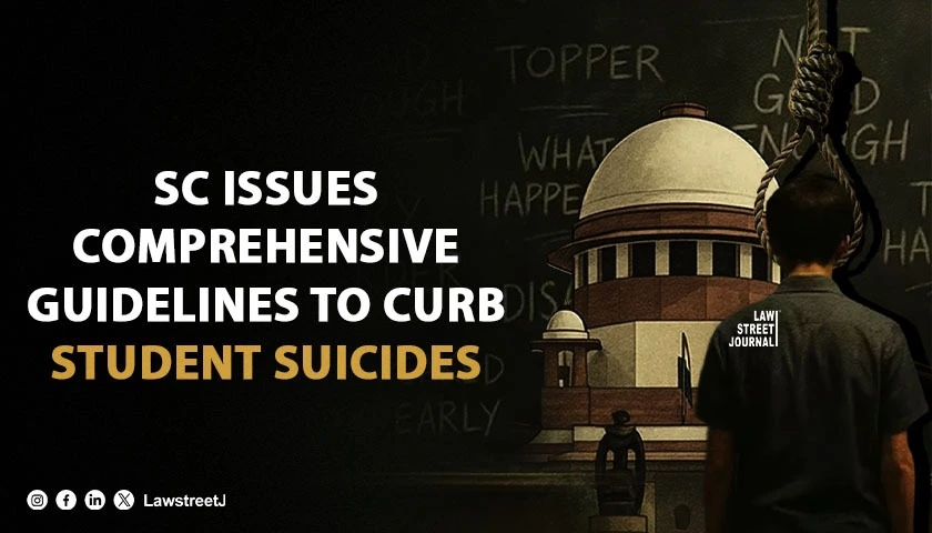 SC Issues Comprehensive Directions To Curb Student Suicides In Higher Educational Institutions