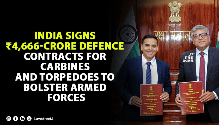 india-signs-4666-crore-defence-contracts-for-carbines-and-torpedoes-to-bolster-armed-forces