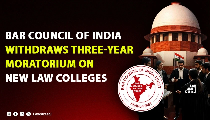 Bar Council of India Withdraws Three-Year Moratorium on New Law Colleges, Informs SC