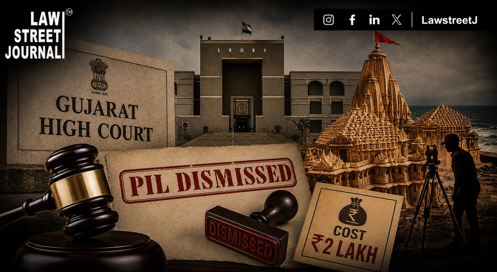 Gujarat High Court Dismisses Pil On Somnath Temple Survey Fines Rs. 2 Lakh Cost