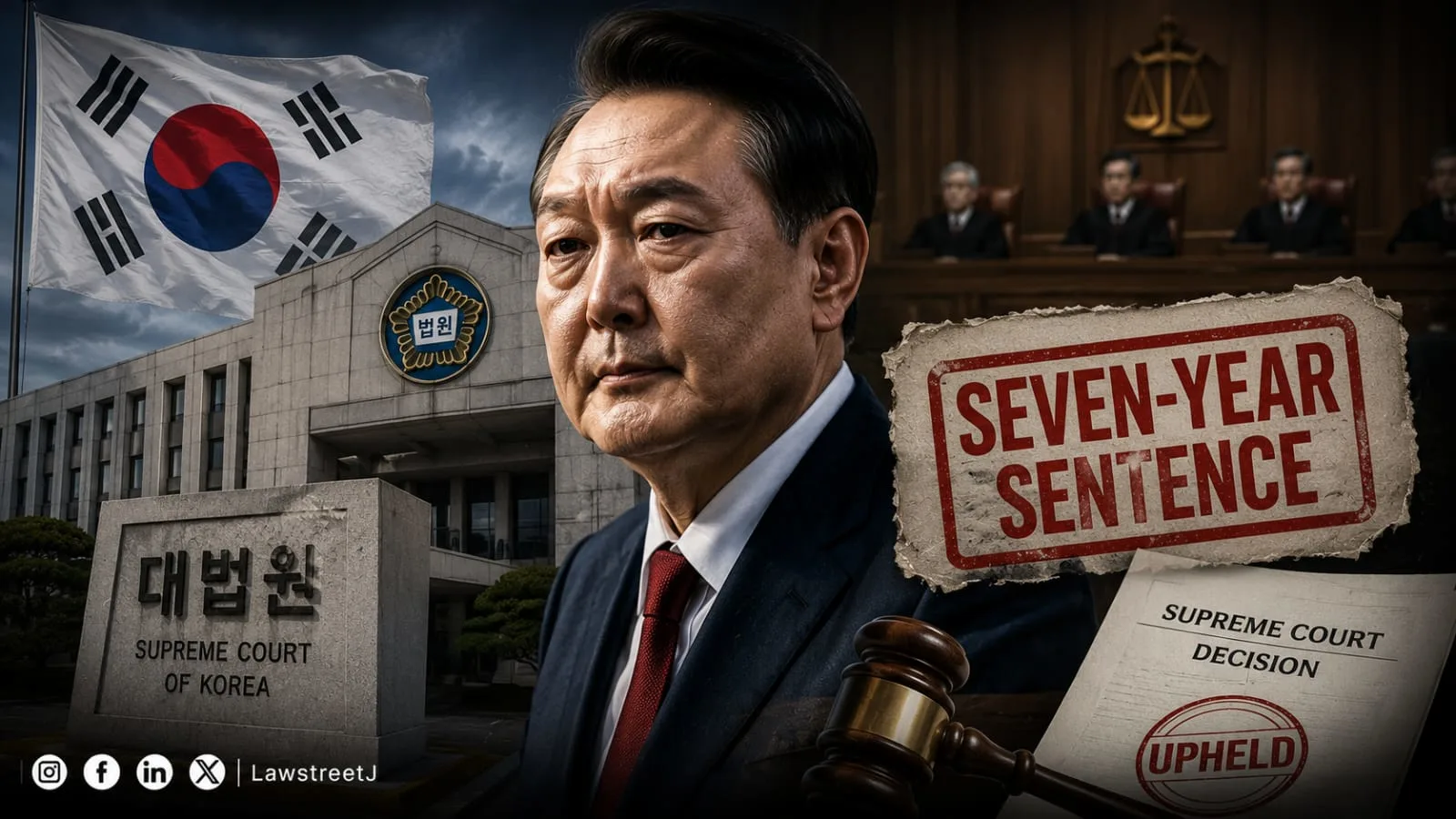 South Korea's Supreme Court Upholds Yoon Suk Yeol's Seven-Year Sentence