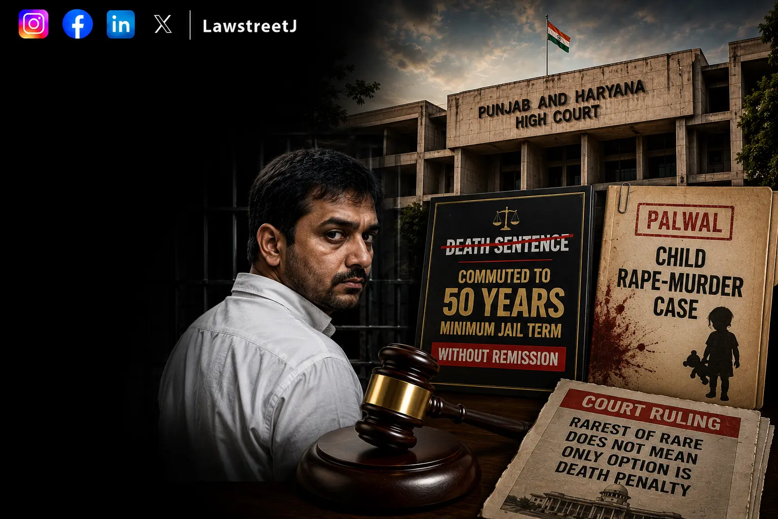punjab-and-haryana-hc-commutes-death-sentence-in-rape-murder-of-7-year-old-girl-in-palwal