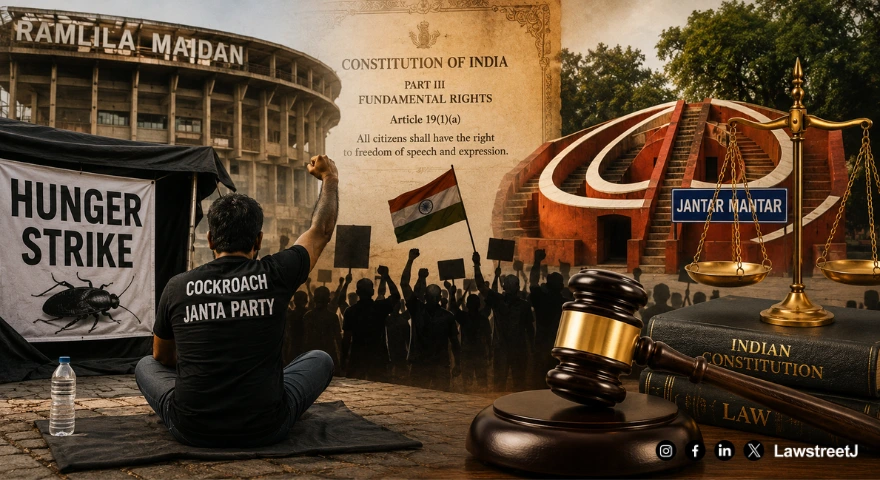 From Ramlila Maidan to Jantar Mantar: What the Law Says About the "Cockroach Janta Party" Hunger Strike as Protest