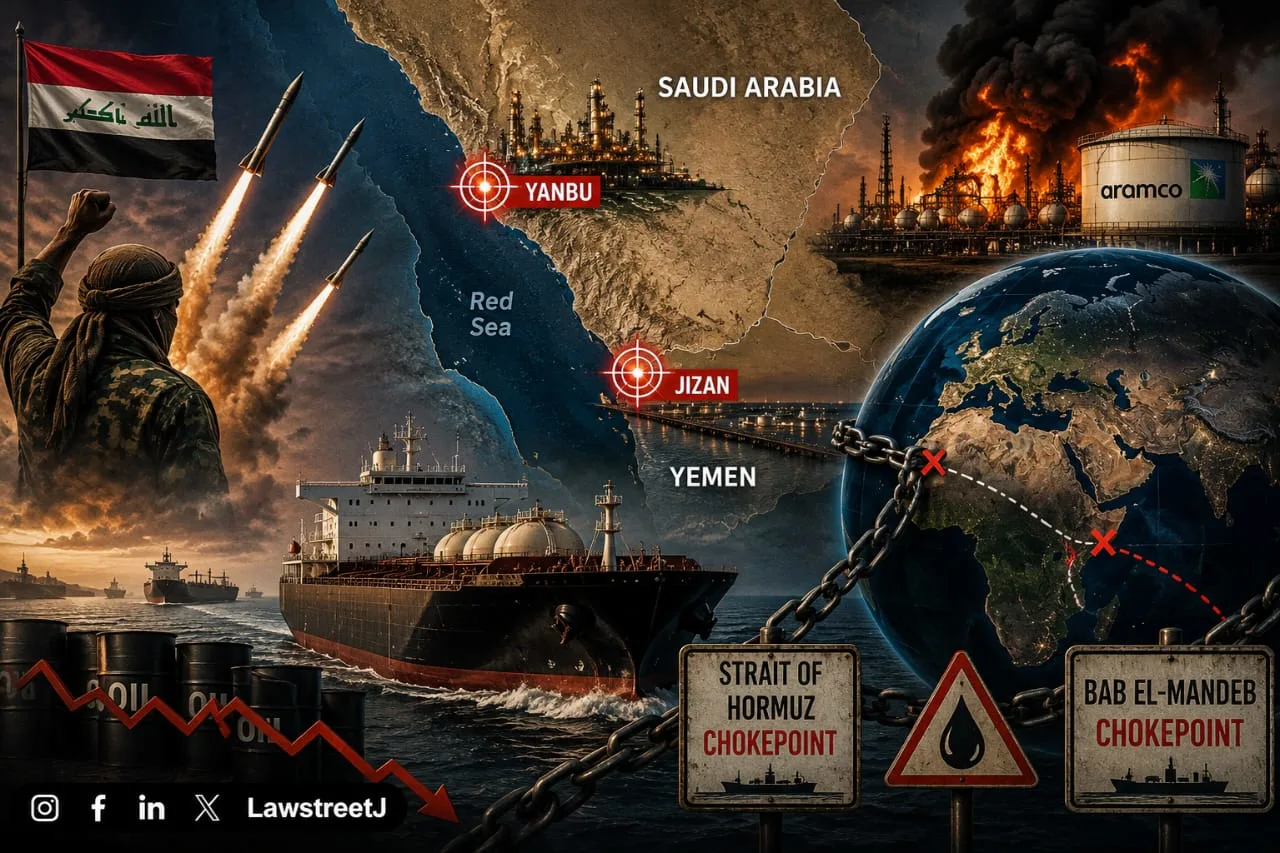 The Dual-Chokepoint Trap: How Houthi Strikes on Yanbu and Jizan Have Left Global Oil With Nowhere to Go