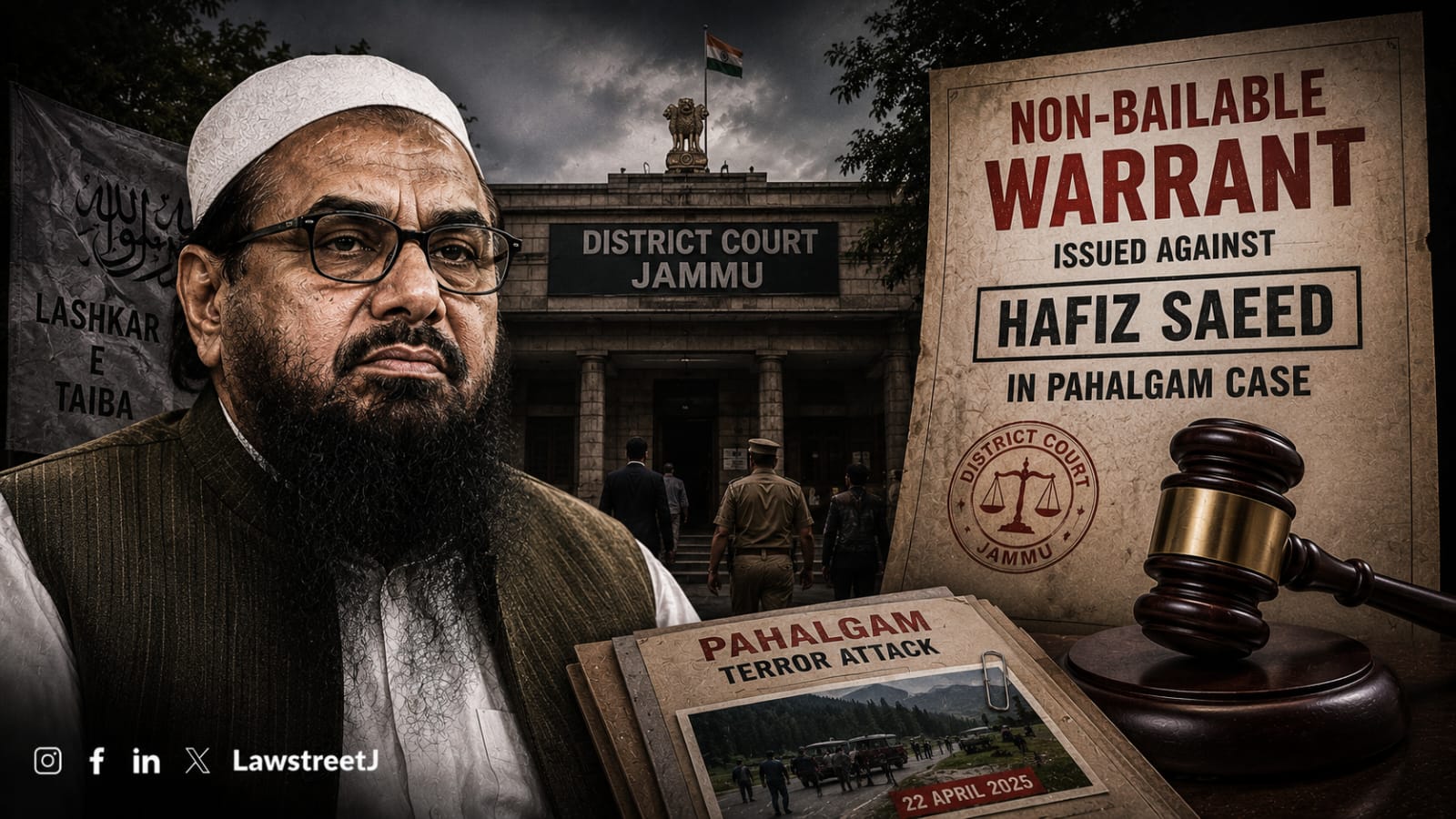 Jammu Court Issues Non-Bailable Warrant Against Hafiz Saeed in Pahalgam Case 