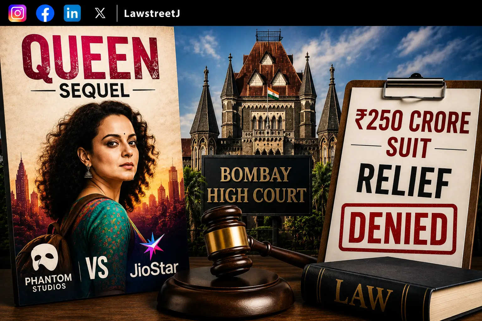 bombay-hc-denies-relief-to-phantom-studios-in-250-crore-suit-against-jiostar-over-queen-sequel
