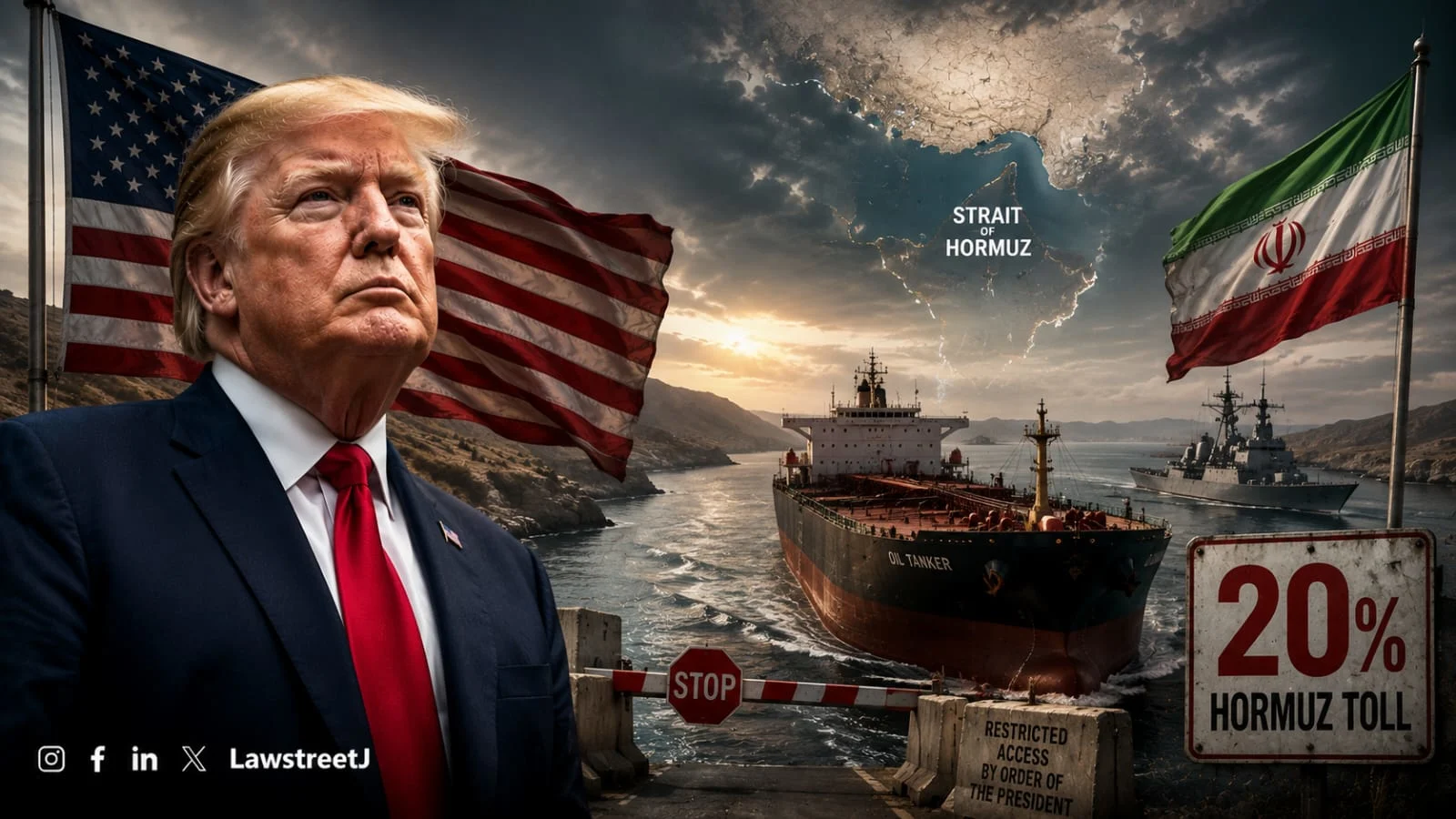 Trump Restarts Iran Blockade, Imposes 20% Hormuz Toll
