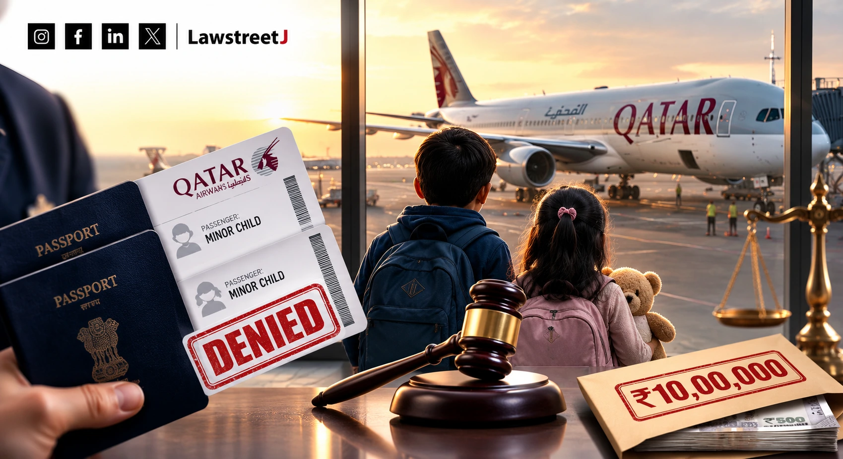 Qatar Airways Ordered To Pay 10 Lakh For Denying Boarding To Minor Children Consumer Commission