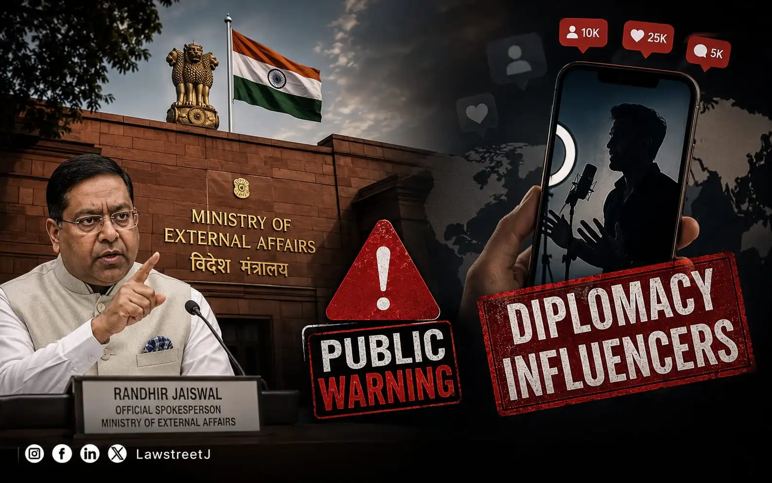 MEA Issues Public Warning Against "Diplomacy Influencers"