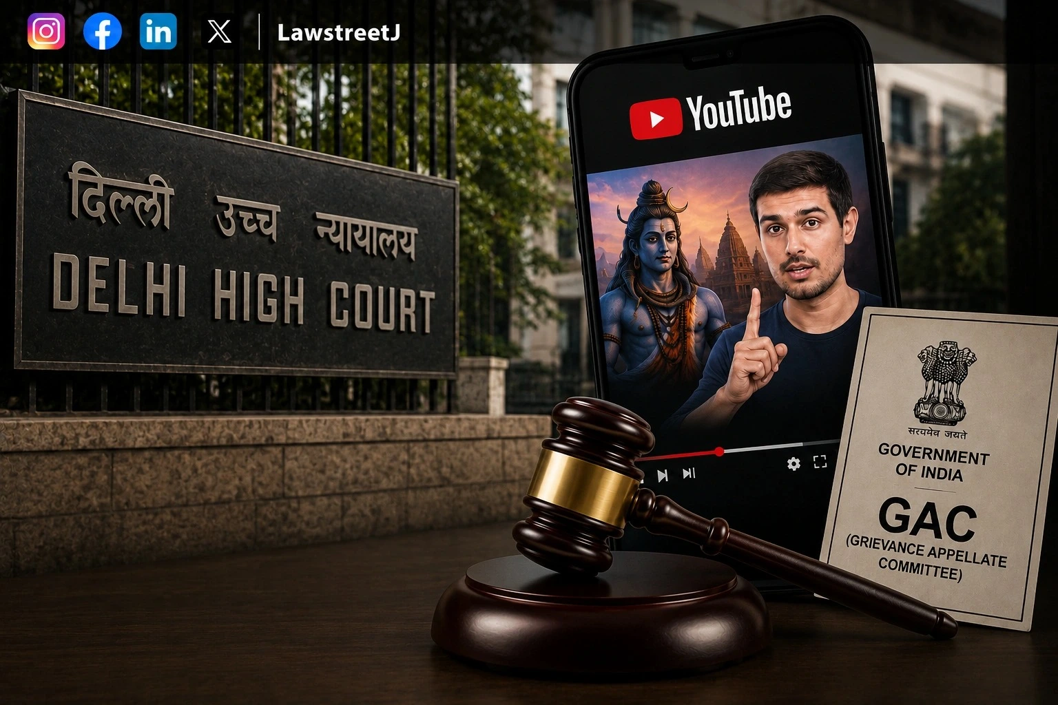 Delhi HC Directs Centres GAC to Decide in 15 Days on Removal of Dhruv Rathees Video on Hindu Deities