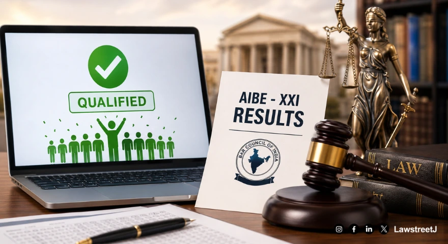 AIBE-XXI Results Declared; 65.92% Candidates Qualify
