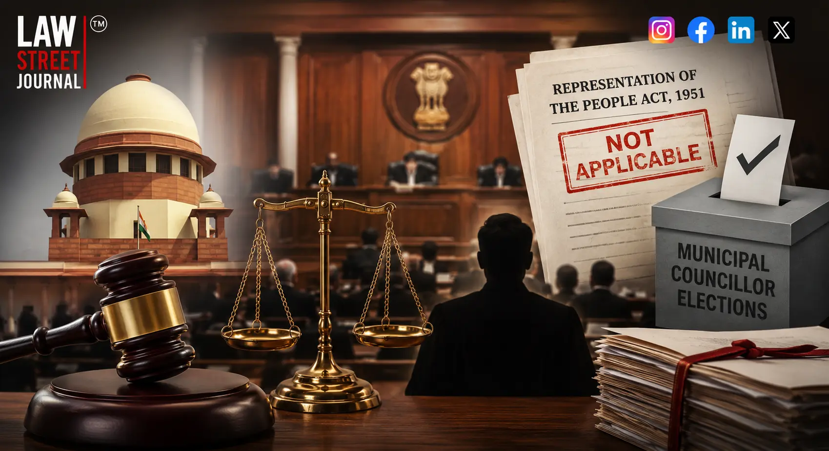 SC: Representation of the People Act Not Applicable to Municipal Councillor Elections [Read Judgment]