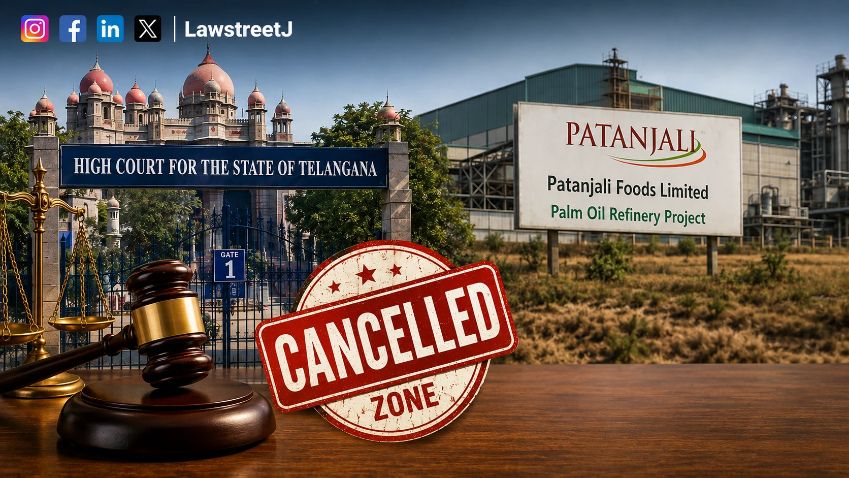Telangana HC Upholds Cancellation of Patanjali Foods Suryapet Oil Palm Factory Zone