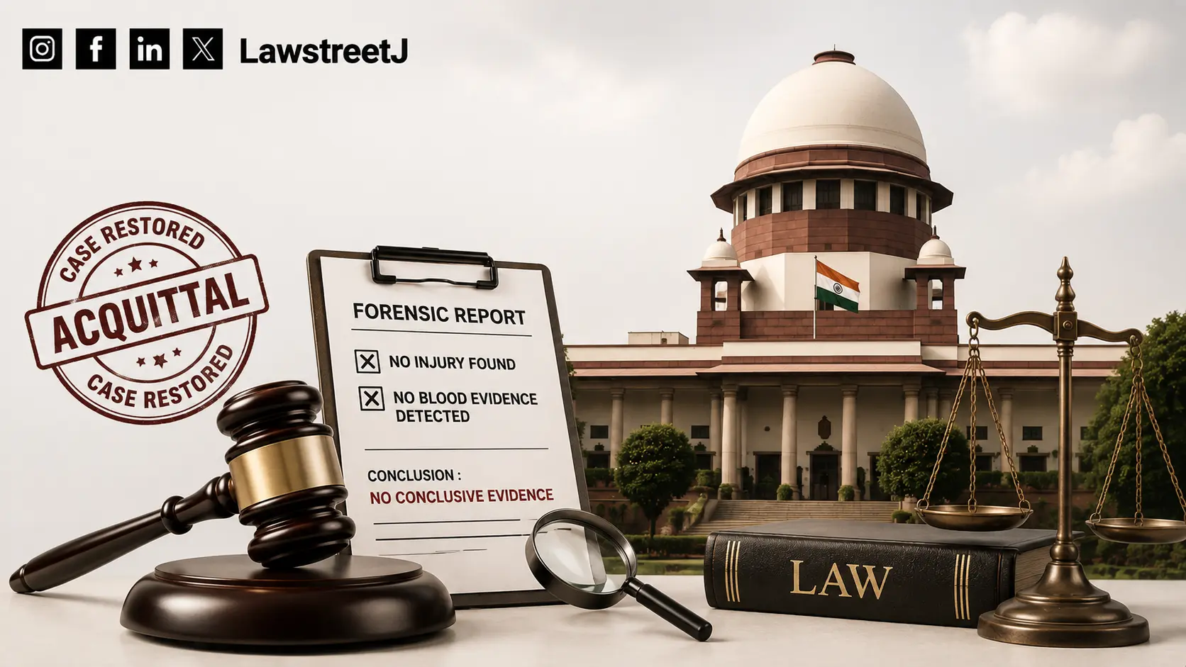 SC Restores Rape Acquittal, Cites Absence of Injury and Blood Evidence in Forensic Report