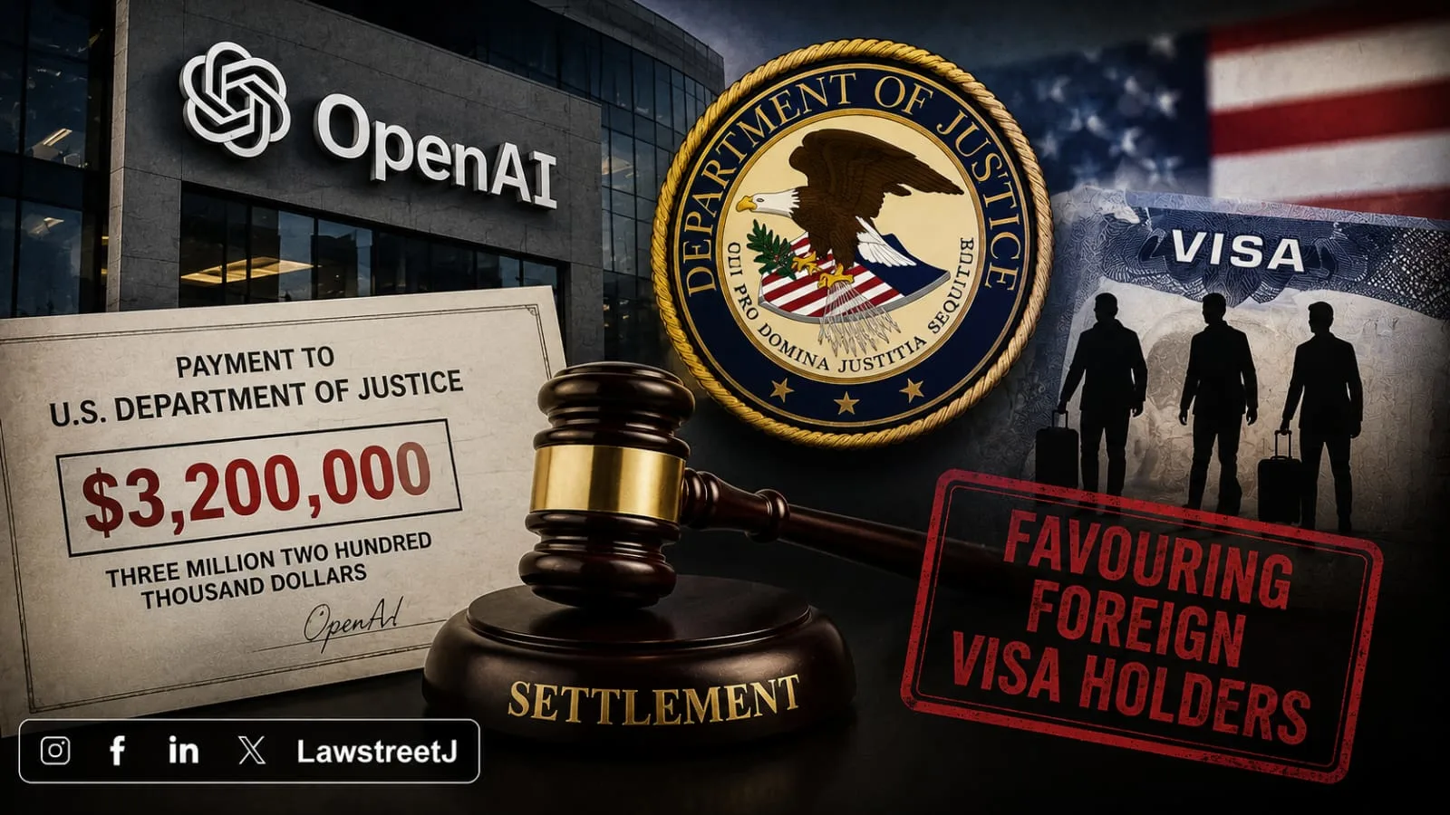 OpenAI Pays $3.2 Million to DOJ for Favouring Foreign Visa Holders