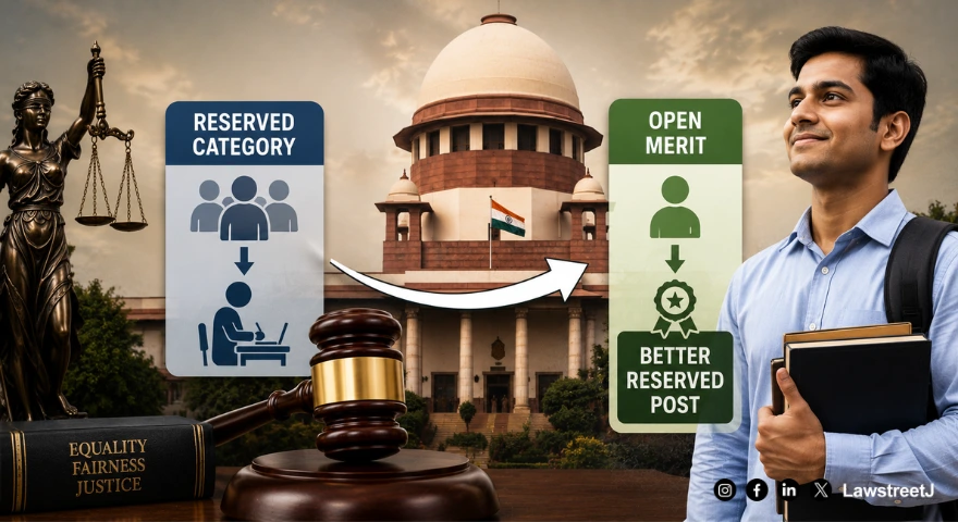 Reserved-Category Candidate Shifted to Open Merit Entitled to Better Reserved Post : SC