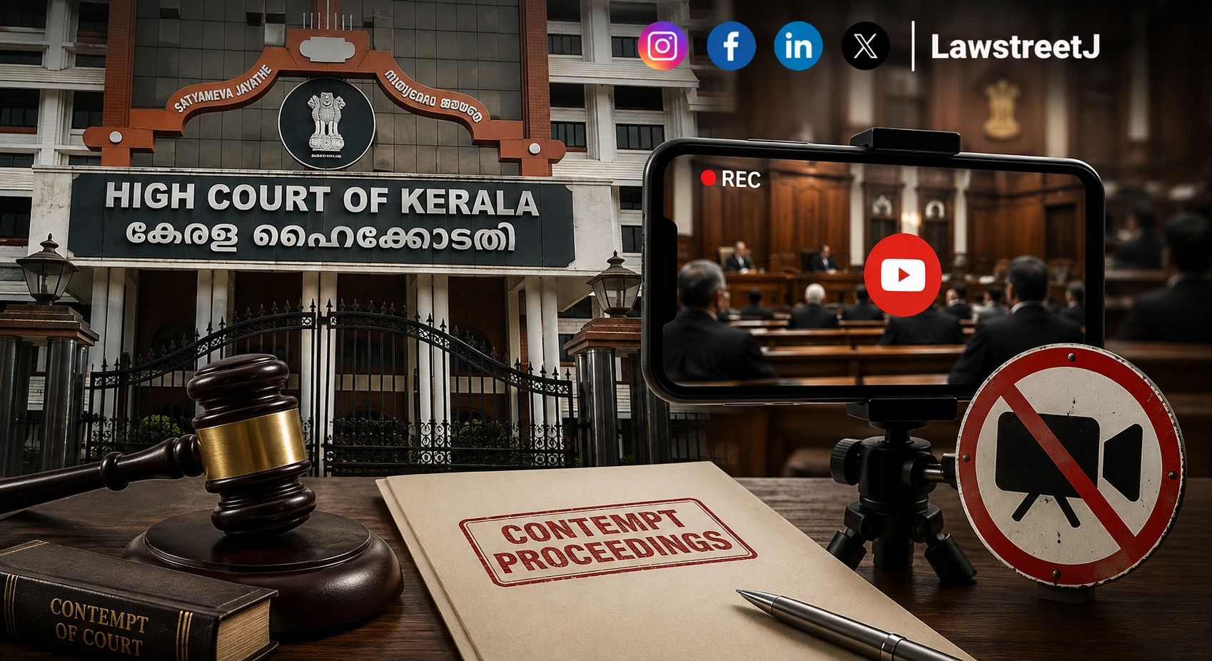 Kerala HC Initiates Contempt Against Advocate Over Unauthorised YouTube Uploads of Court Proceedings